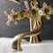 Kingston Brass KS228SB Deck Mount Clawfoot Tub Faucet with Hand Shower, Brushed Brass KS228SB - alternate 4